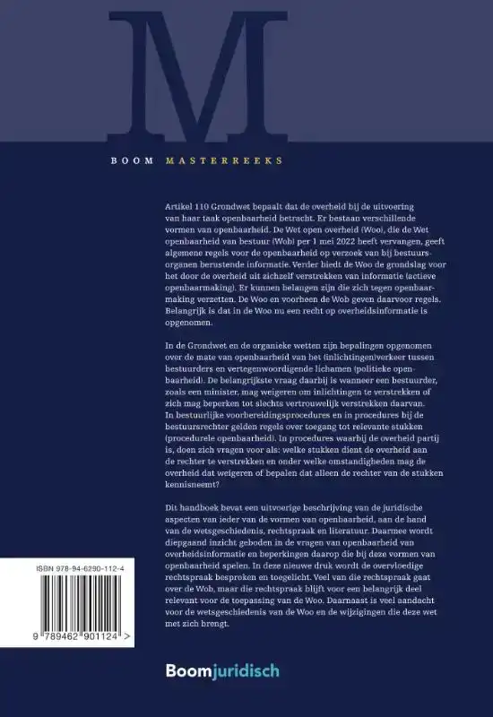 HANDBOEK OPENBAARHEID VAN BESTUUR
