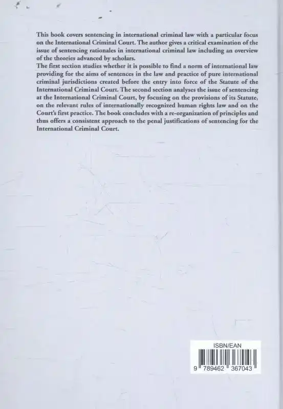 SENTENCING AT THE INTERNATIONAL CRIMINAL COURT