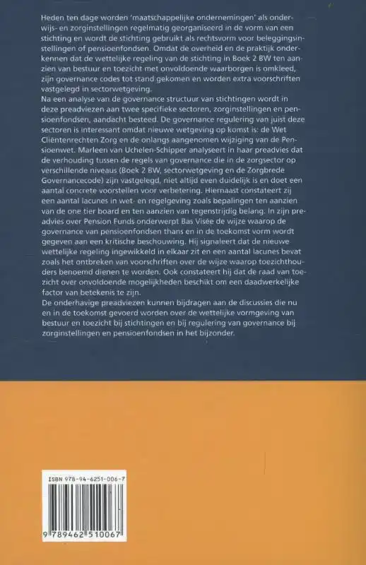BESTUUR EN TOEZICHT BIJ STICHTINGEN