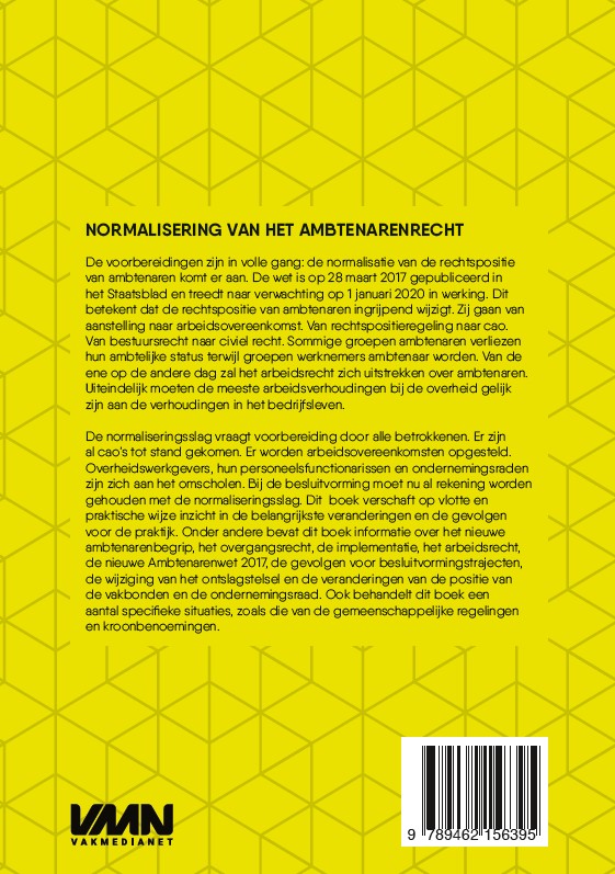 NORMALISERING VAN HET AMBTENARENRECHT