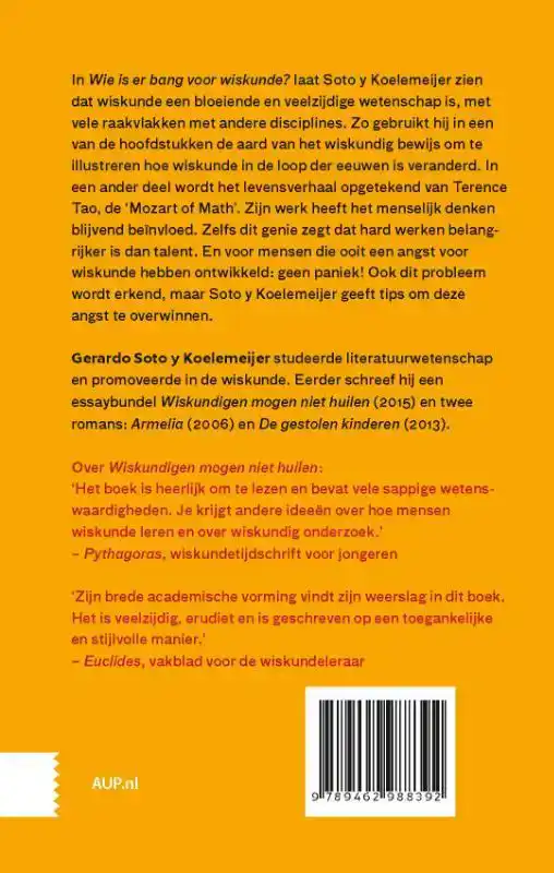 WIE IS ER BANG VOOR WISKUNDE?