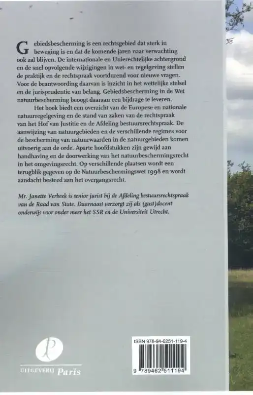 GEBIEDSBESCHERMING IN DE WET NATUURBESCHERMING