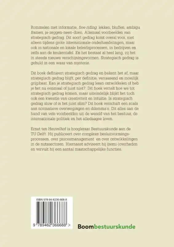 STRATEGISCH GEDRAG IN NETWERKEN
