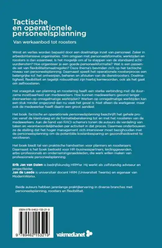 TACTISCHE EN OPERATIONELE PERSONEELSPLANNING