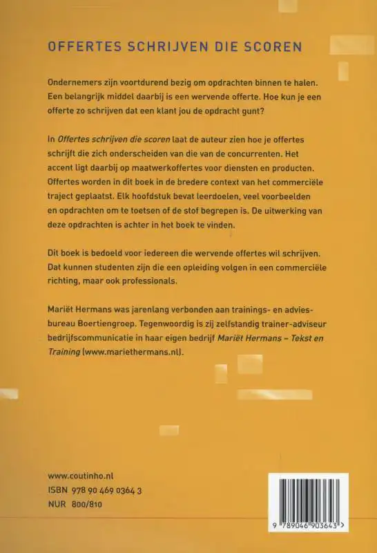 OFFERTES SCHRIJVEN DIE SCOREN