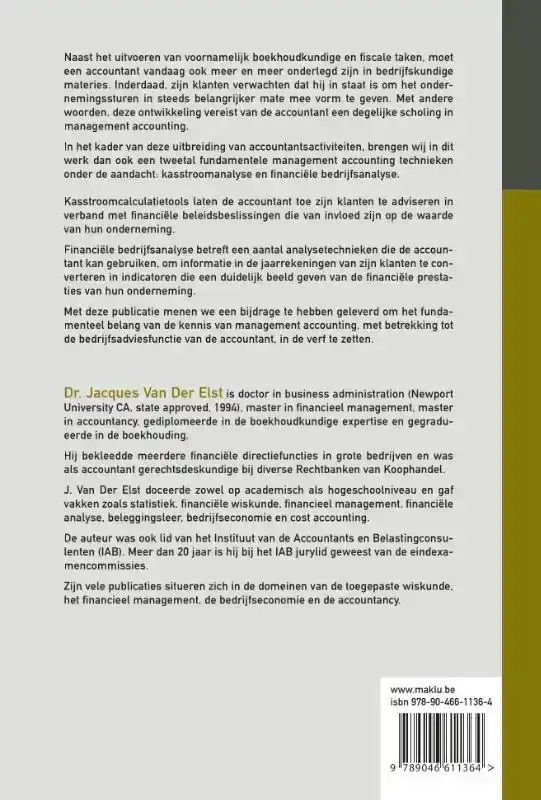 KASSTROOMANALYSE EN FINANCIELE BEDRIJFSANALYSE