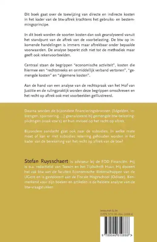 KOSTENSOORTEN EN BTW