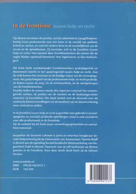IN DE FRONTLINIE TUSSEN HULP EN RECHT