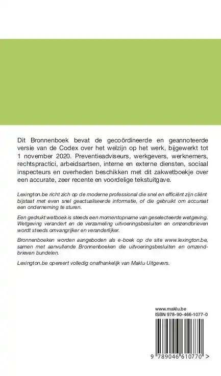 WELZIJN OP HET WERK (BRONNENBOEK)