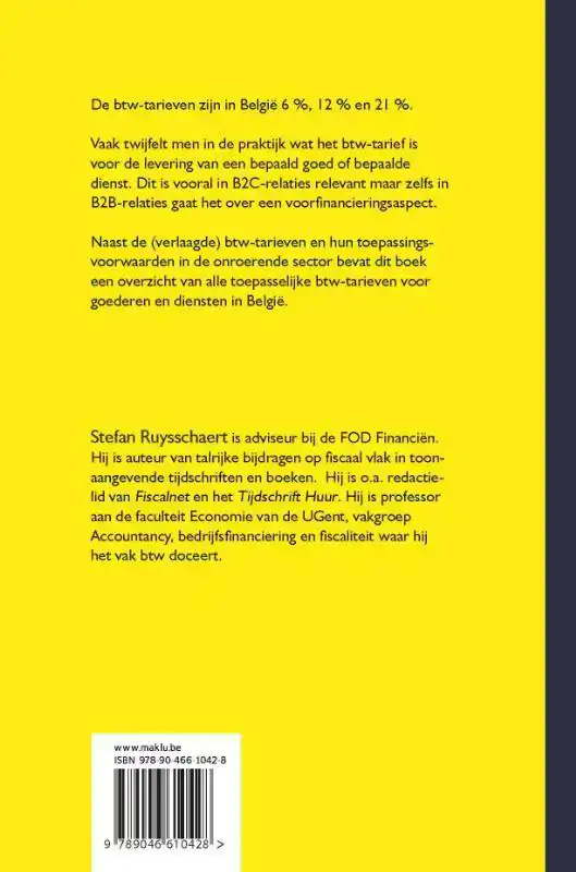 DE BTW-TARIEVEN