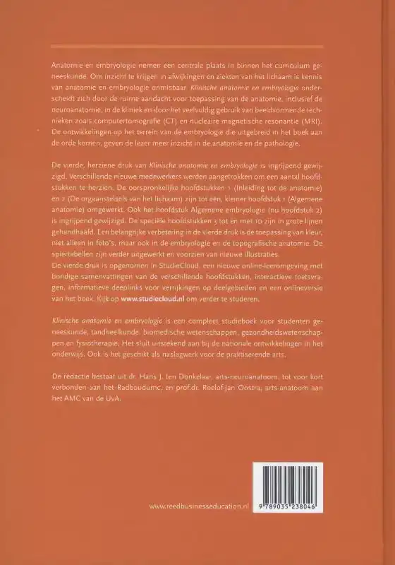 KLINISCHE ANATOMIE EN EMBRYOLOGIE