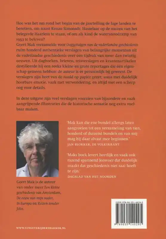 OOGGETUIGEN VAN DE VADERLANDSE GESCHIEDENIS
