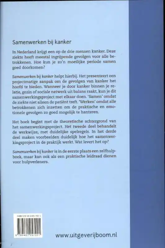 SAMENWERKEN BIJ KANKER
