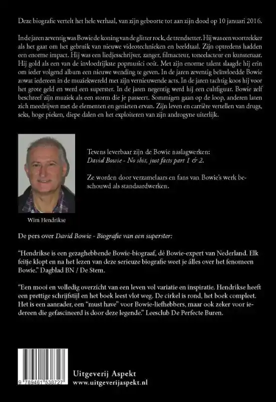 DAVID BOWIE, BIOGRAFIE VAN EEN SUPERSTER