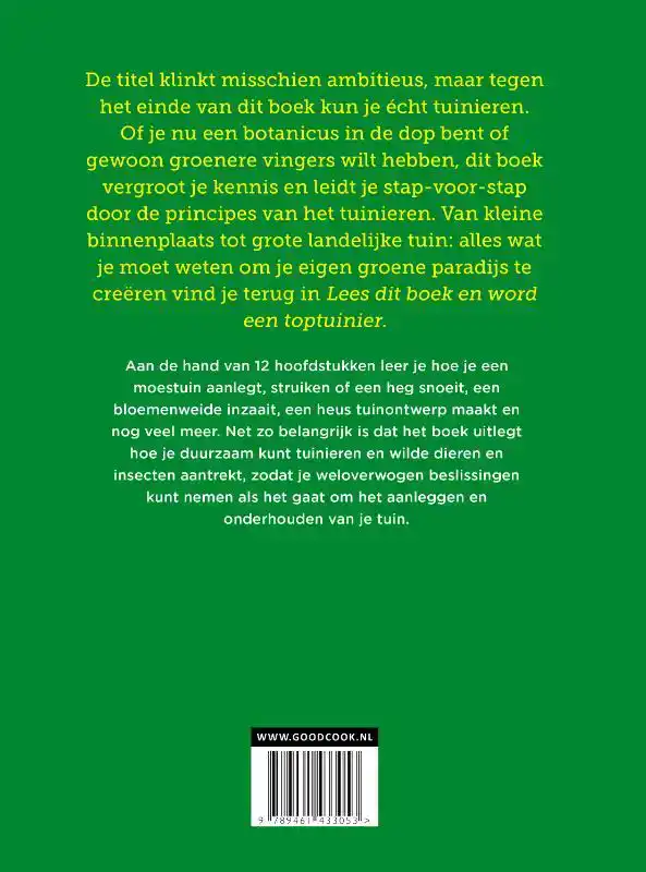 LEES DIT BOEK EN WORD EEN TOPTUINIER