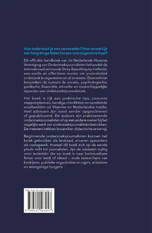 HANDBOEK VOOR ONDERZOEKSJOURNALISTEN