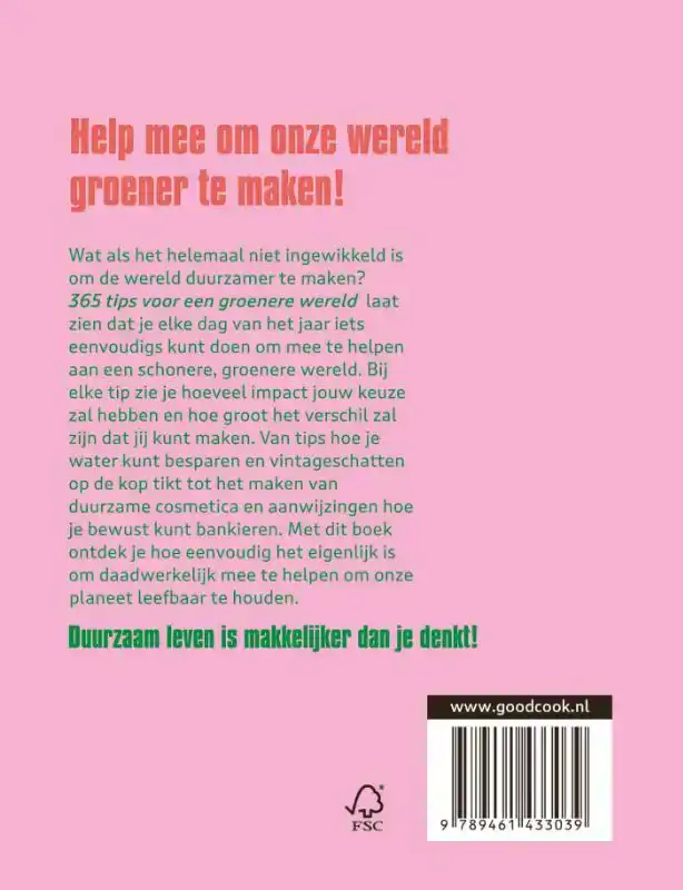 365 TIPS VOOR EEN GROENERE WERELD
