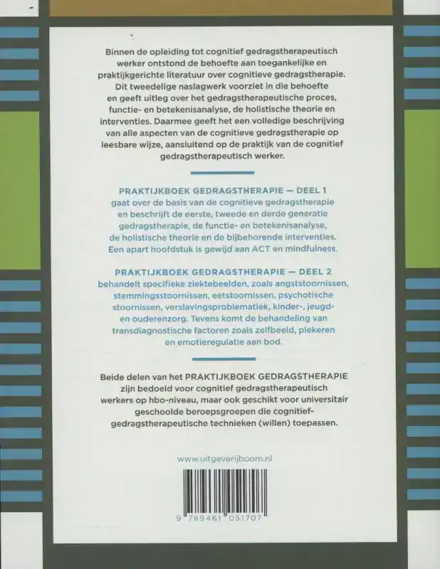 PRAKTIJKBOEK GEDRAGSTHERAPIE