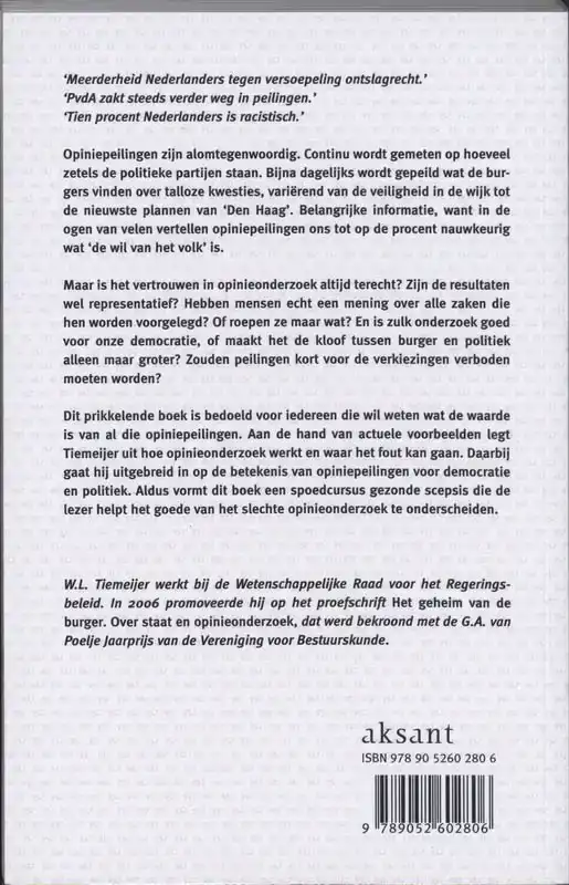 WAT 93.7 PROCENT VAN DE NEDERLANDERS MOET WETEN OVER OPINIEP