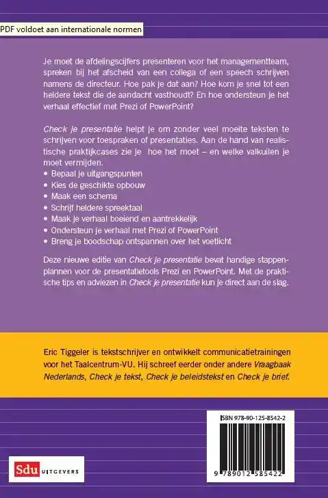 CHECK JE PRESENTATIE