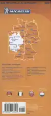 MICHELIN WEGENKAART 543 DUITSLAND MIDDEN-WEST