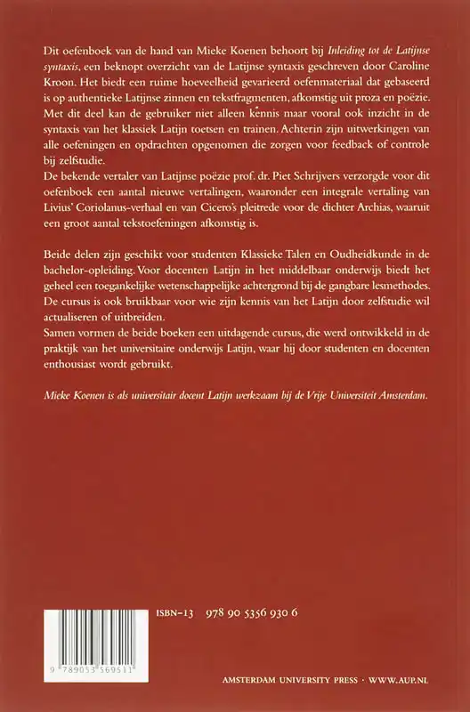INLEIDING TOT DE LATIJNSE SYNTAXIS
