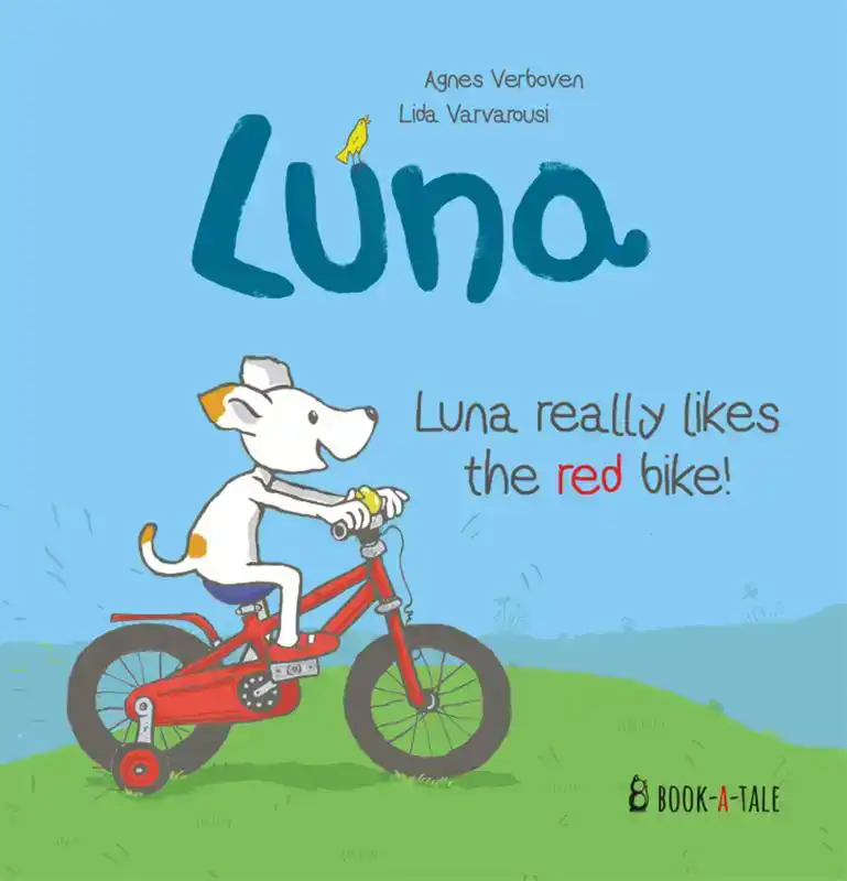 LUNA REALLY LIKES THE RED BIKE!