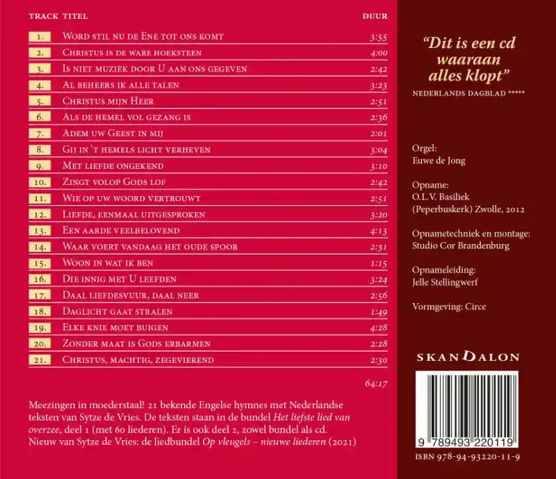 HET LIEFSTE LIED VAN OVERZEE - CD1