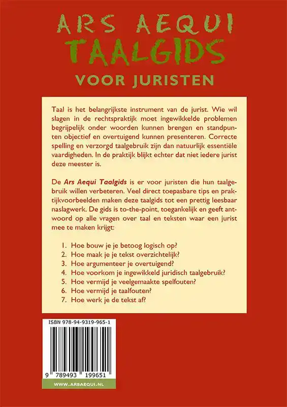 ARS AEQUI TAALGIDS VOOR JURISTEN