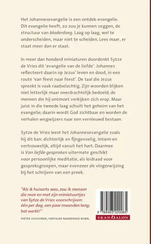 VAN LIEFDE GESPROKEN - MINIATUREN BIJ JOHANNES
