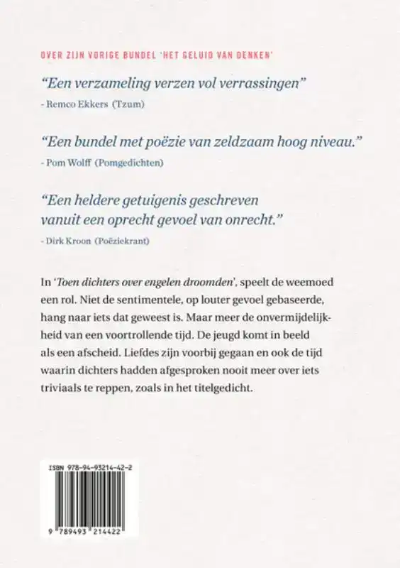 TOEN DICHTERS OVER ENGELEN DROOMDEN