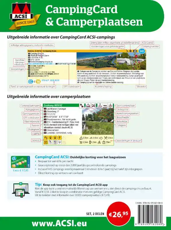 ACSI CAMPINGCARD & CAMPERPLAATSEN 2021