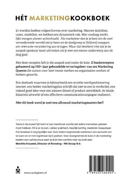 HET MARKETINGKOOKBOEK