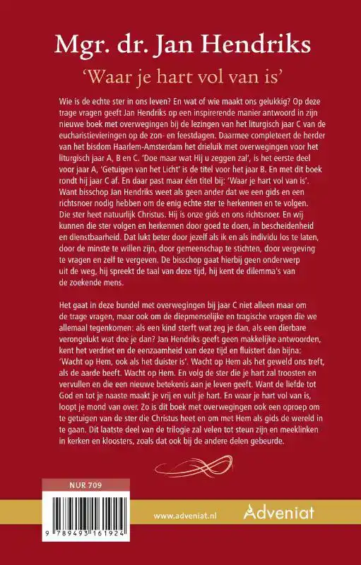 WAAR JE HART VOL VAN IS