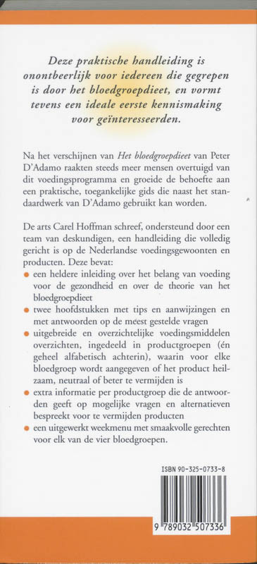 HET BLOEDGROEPDIEET