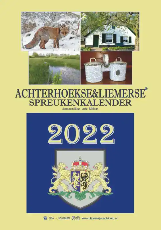 ACHTERHOEKSE & LIEMERSE SPREUKENKALENDER 2022