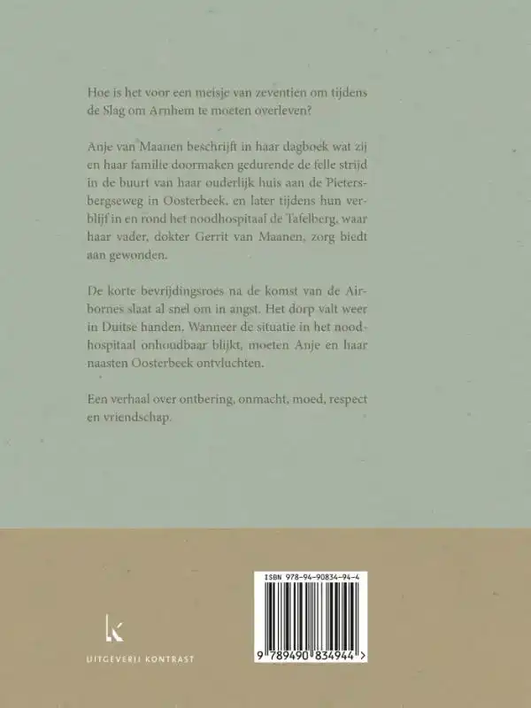 NOODHOSPITAAL DE TAFELBERG - DAGBOEK ANJE VAN MAANEN