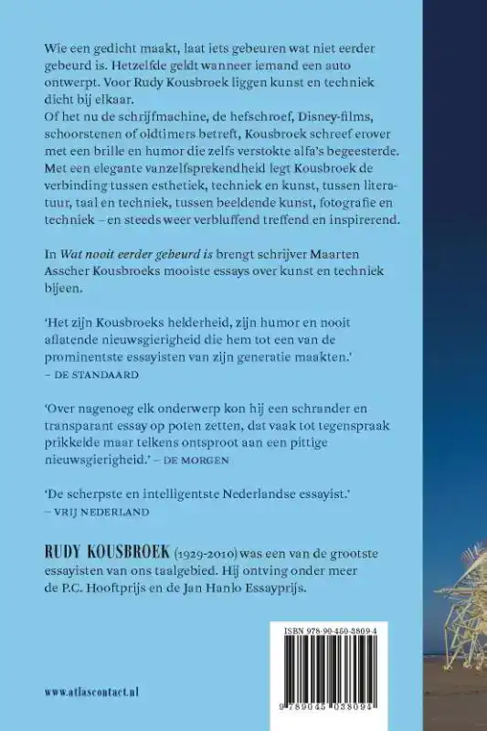 WAT NOOIT EERDER GEBEURD IS