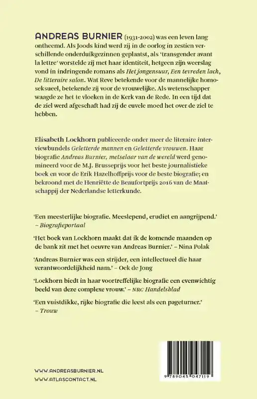 ANDREAS BURNIER, METSELAAR VAN DE WERELD