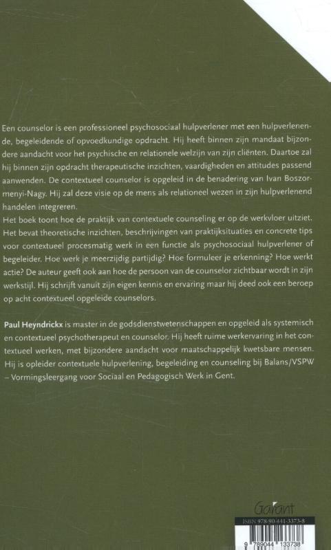 CONTEXTUELE COUNSELING IN DE PRAKTIJK