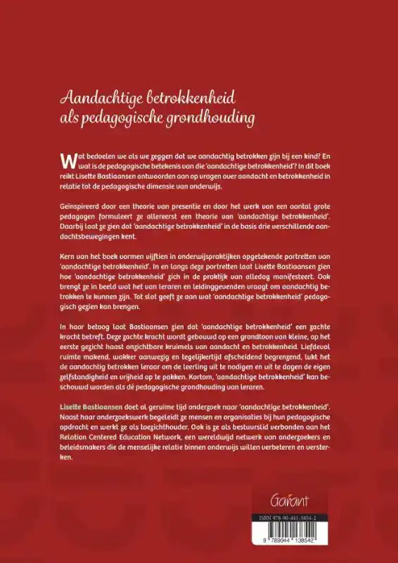 AANDACHTIGE BETROKKENHEID ALS PEDAGOGISCHE GRONDHOUDING