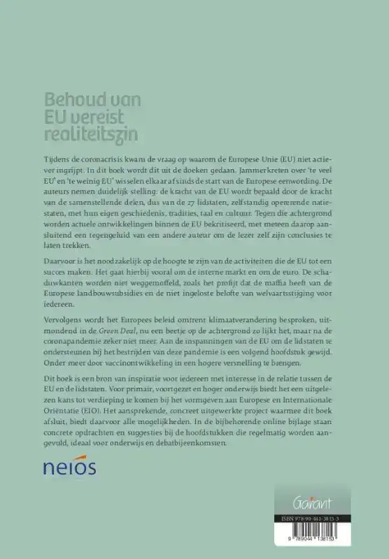 BEHOUD VAN EU VEREIST REALITEITSZIN