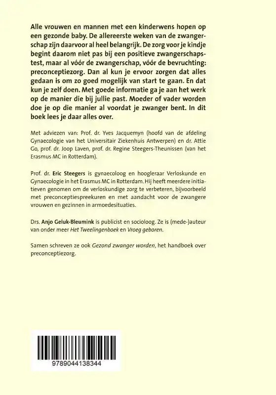 VOORDAT JE ZWANGER WORDT