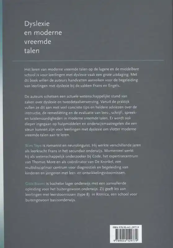 DYSLEXIE EN MODERNE VREEMDE TALEN