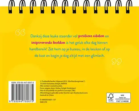 ELKE DAG GELUKKIG - TAFELSTAANDER