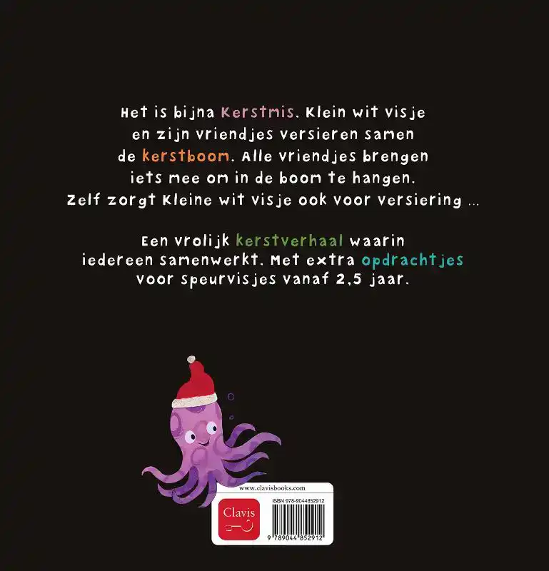 KLEIN WIT VISJE VIERT KERST