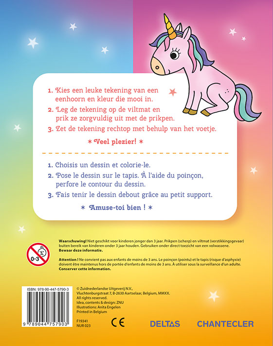 PRIKBLOK UNICORN / BLOC A PERFORER UNICORN