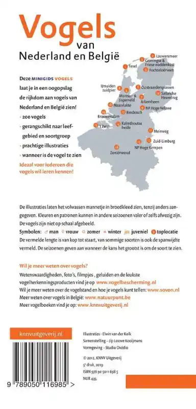 SET MINIGIDS VOGELS VAN NEDERLAND EN BELGIE