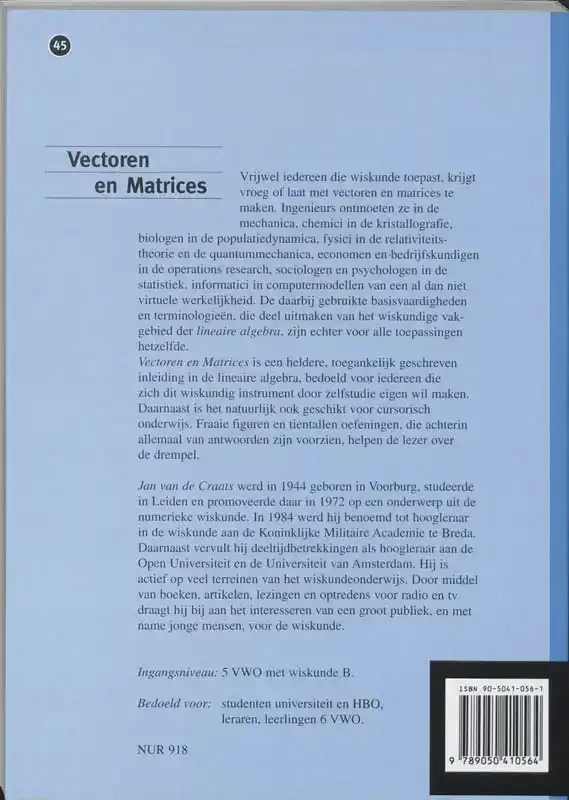 VECTOREN EN MATRICES