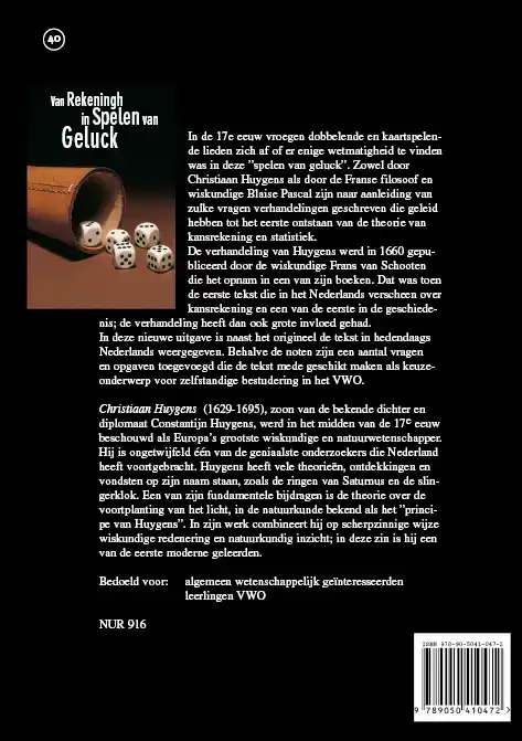 VAN REKENINGH IN SPELEN VAN GELUCK